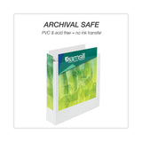 Samsill® Earth's Choice Plant-Based Round Ring View Binder, 3 Rings, 3" Capacity, 11 x 8.5, White (SAM18987) Each