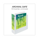 Samsill® Earth's Choice Plant-Based Round Ring View Binder, 3 Rings, 4" Capacity, 11 x 8.5, White (SAM18997) Each