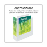 Samsill® Earth's Choice Plant-Based Round Ring View Binder, 3 Rings, 4" Capacity, 11 x 8.5, White (SAM18997) Each