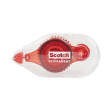 Scotch® Tape Runner, 0.31" x 49 ft, Dries Clear, 4/Pack (MMM6055BNS) Pack of 4