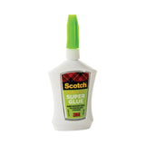 Scotch® Super Glue No-Run Gel with Precision Applicator, 0.14 oz, Dries Clear (MMMAD125)