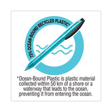 BIC® ReVolution Ocean Bound Ballpoint Pen, Retractable, Medium 1 mm, Blue Ink, Translucent Blue Barrel, Dozen (BICBPRR11BE) 1 Dozen