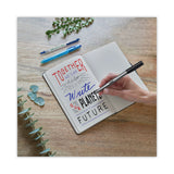 BIC® ReVolution Clic Stic Ballpoint Pen, Retractable, Medium 1 mm, Blue Ink, Translucent Frost/Blue Barrel, 48/Pack (BICCSEM48BE) Pack of 48