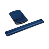 Fellowes® Gel Mouse Pad with Wrist Rest, 6.25 x 10.12, Black/Sapphire (FEL98741) Each
