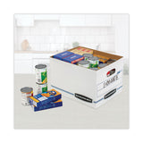 Bankers Box® STOR/FILE Storage Box, Letter/Legal Files, 12.5" x 16.25" x 10.5", White, 6/Pack (FEL5703604) Pack of 6