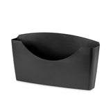 Fellowes® Plastic Partition Additions File Pocket, Letter Size, 14" x 2.5" x 7.75", Dark Graphite (FEL75275) Each