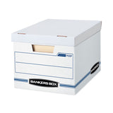 Bankers Box® STOR/FILE Storage Box, Letter/Legal Files, 12.5" x 16.25" x 10.5", White, 6/Pack (FEL5703604) Pack of 6