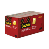 Scotch® Super-Hold Tape Refill, 1" Core, 0.75" x 27.77 yds, Transparent, 6/Pack (MMM700K6) Pack Of 6
