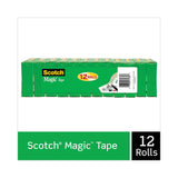 Scotch® Clip Dispenser Value Pack with 12 Rolls of Tape, 1" Core, Plastic, Charcoal (MMM810K12C19) Pack of 12