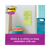 Post-it® Notes Super Sticky Pads in Energy Boost Collection Colors, Note Ruled, 5" x 8", 45 Sheets/Pad, 4 Pads/Pack (MMM5845SSUC) Pack of 4