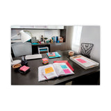 Post-it® Notes Original Pads in Poptimistic Collection Colors, Note Ruled, 3" x 3", 100 Sheets/Pad, 6 Pads/Pack (MMM6306AN) Pack of 6