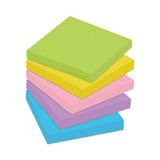 Post-it® Notes Original Pads in Floral Fantasy Collection Colors, 3" x 3", 100 Sheets/Pad, 5 Pads/Pack (MMM6545UC) Pack of 5