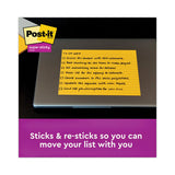 Post-it® Notes Super Sticky Meeting Notes in Energy Boost Collection Colors, Note Ruled, 8" x 6", 45 Sheets/Pad, 4 Pads/Pack (MMM6845SSPL) Pack of 4