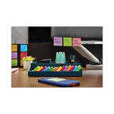 Post-it® Notes Mini Cubes, 1.88" x 1.88", Green Wave and Orange Wave Collections, 400 Sheets/Cube, 3 Cubes/Pack (MMM20513PK) Pack of 3