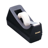 Scotch® Desktop Tape Dispenser, Weighted Non-Skid Base, 1" Core, Black (MMMC38BK) Each