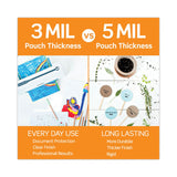 Scotch™ Self-Sealing Laminating Pouches, 9.5 mil, 3.88" x 2.44", Gloss Clear, 25/Pack (MMMLS851G) Pack of 25