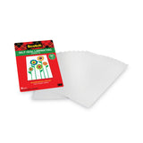 Scotch™ Self-Sealing Laminating Sheets, 6 mil, 9.06" x 11.63", Gloss Clear, 10/Pack (MMMLS854SS10) Pack of 10