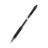 Zebra® Sarasa Dry Gel X20 Gel Pen, Retractable, Bold 1 mm, Black Ink, Clear/Black Barrel, 12/Pack (ZEB46610) Each