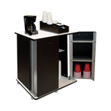 Vertiflex® Refreshment Stand, Engineered Wood, 9 Shelves, 29.5" x 21" x 33", White/Black (VRT35157) Each