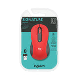 Logitech® Signature M650 Wireless Mouse, Large, 2.4 GHz Frequency, 33 ft Wireless Range, Right Hand Use, Red (LOG910006358) Each