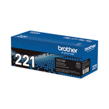 Brother TN221BK Toner, 2,500 Page-Yield, Black (BRTTN221BK) Each