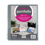 C-Line® Eight-Pocket Portfolio, Polypropylene, 8.5 x 11, Smoke/Smoke (CLI33081) Each