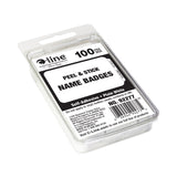 C-Line® Self-Adhesive Name Badges, 3.5 x 2.25, White, 100/Box (CLI92277) Box of 100