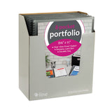 C-Line® Eight-Pocket Portfolio, Polypropylene, 8.5 x 11, Smoke/Smoke (CLI33081) Each