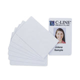 C-Line® PVC ID Badge Card, 3.38 x 2.13, White, 100/Pack (CLI89007) Pack of 100