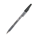 Pilot® Better Ballpoint Pen, Stick, Medium 1 mm, Black Ink, Smoke Barrel, Dozen (PIL35711) 1 Dozen