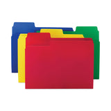 Smead™ SuperTab Top Tab File Folders, 1/3-Cut Tabs: Assorted, Letter Size, 0.75" Expansion, Polypropylene, 12/Pack (SMD10516) Pack of 12