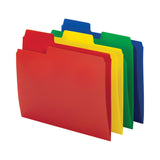 Smead™ SuperTab Top Tab File Folders, 1/3-Cut Tabs: Assorted, Letter Size, 0.75" Expansion, Polypropylene, 12/Pack (SMD10516) Pack of 12