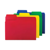 Smead™ SuperTab Top Tab File Folders, 1/3-Cut Tabs: Assorted, Letter Size, 0.75" Expansion, Polypropylene, 12/Pack (SMD10516) Pack of 12