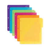 Smead™ Three-Ring Binder Poly Index Dividers with Pocket, 9.75 x 11.25, Assorted Colors, 30/Box (SMD89421) Box of 30