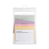 Smead™ Cascading Wall Organizer, 6 Sections, Letter Size, 14.25" x 24.25", Blue, Clear, Gray, Green, Orange, Pink, Purple (SMD92064) Each