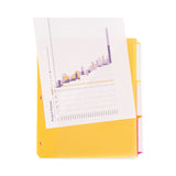 Smead™ Three-Ring Binder Poly Index Dividers with Pocket, 9.75 x 11.25, Assorted Colors, 30/Box (SMD89421) Box of 30