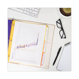 Smead™ Three-Ring Binder Poly Index Dividers with Pocket, 9.75 x 11.25, Assorted Colors, 30/Box (SMD89421) Box of 30