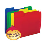 Smead™ SuperTab Top Tab File Folders, 1/3-Cut Tabs: Assorted, Letter Size, 0.75" Expansion, Polypropylene, 12/Pack (SMD10516) Pack of 12