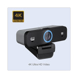 Adesso Cybertrack K4, 3840 pixels x 2160 pixels, Black (ADECYBERTRACKK4) Each