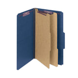 Smead™ Six-Section Pressboard Top Tab Classification Folders, Six SafeSHIELD Fasteners, 2 Dividers, Legal Size, Dark Blue, 10/Box (SMD19035) Each