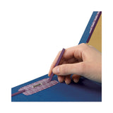 Smead™ Six-Section Pressboard Top Tab Classification Folders, Six SafeSHIELD Fasteners, 2 Dividers, Legal Size, Dark Blue, 10/Box (SMD19035) Each