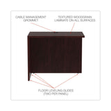 Alera® Alera Valencia Series Reversible Return/Bridge Shell, 35w x 23.63d x 29.5h, Mahogany (ALEVA353624MY) Each