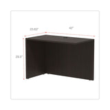 Alera® Alera Valencia Series Reversible Return/Bridge Shell, 42w x 23.63d x 29.5, Espresso (ALEVA354224ES) Each
