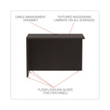 Alera® Alera Valencia Series Reversible Return/Bridge Shell, 42w x 23.63d x 29.5, Espresso (ALEVA354224ES) Each