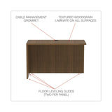 Alera® Alera Valencia Series Reversible Return/Bridge Shell, 47.25w x 23.63d x 29.5h, Modern Walnut (ALEVA354824WA) Each