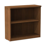 Alera® Alera Valencia Series Bookcase,Two-Shelf, 31.75w x 14d x 29.5h, Modern Walnut (ALEVA633032WA) Each