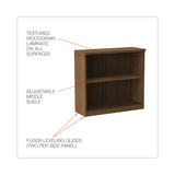 Alera® Alera Valencia Series Bookcase,Two-Shelf, 31.75w x 14d x 29.5h, Modern Walnut (ALEVA633032WA) Each