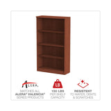 Alera® Alera Valencia Series Bookcase, Three-Shelf, 31.75w x 14d x 39.38h, Mahogany (ALEVA634432MY) Each