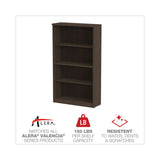 Alera® Alera Valencia Series Bookcase, Four-Shelf, 31.75w x 14d x 54.88h, Espresso (ALEVA635632ES) Each