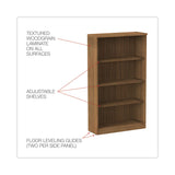 Alera® Alera Valencia Series Bookcase, Four-Shelf, 31.75w x 14d x 54.88h, Modern Walnut (ALEVA635632WA) Each